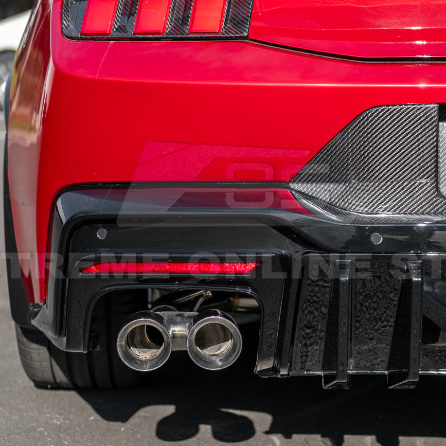 2024+ Ford Mustang V2 Package Carbon Fiber Rear Bumper Diffuser