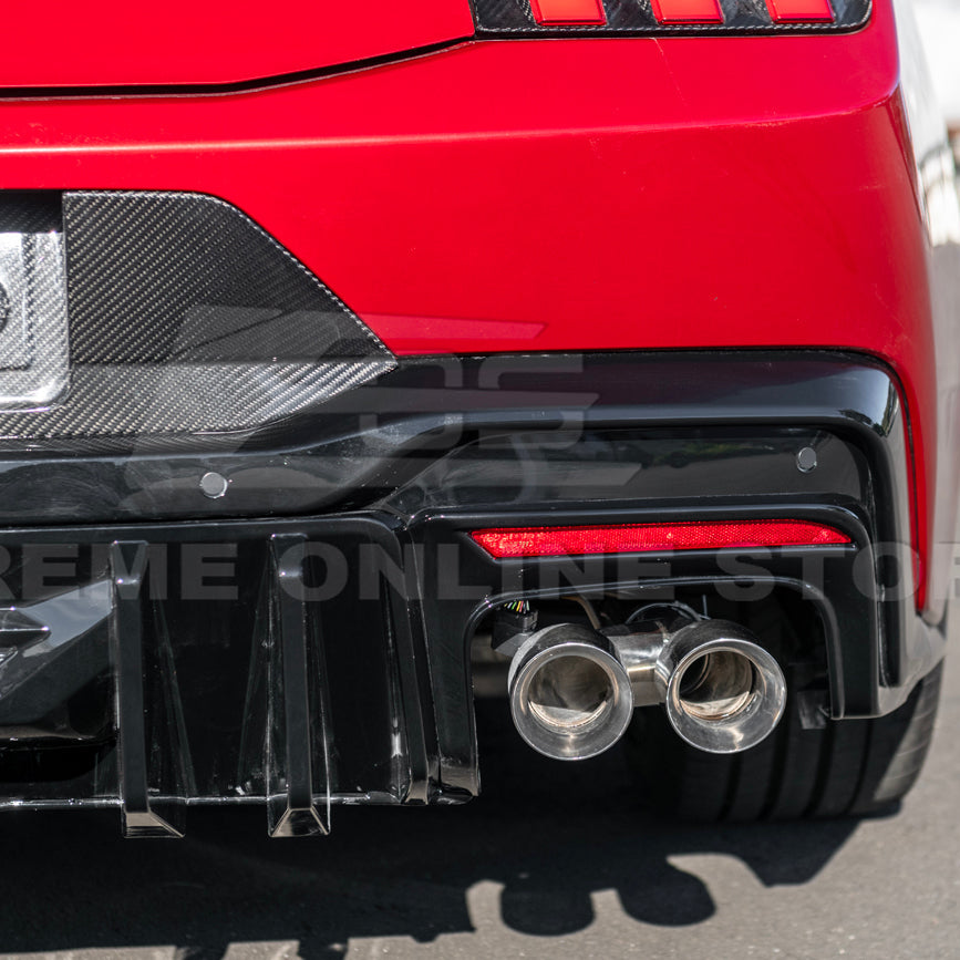 2024+ Ford Mustang V2 Package Carbon Fiber Rear Bumper Diffuser