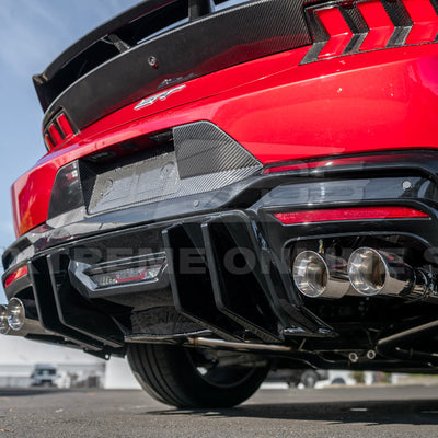 2024+ Ford Mustang V2 Package Carbon Fiber Rear Bumper Diffuser