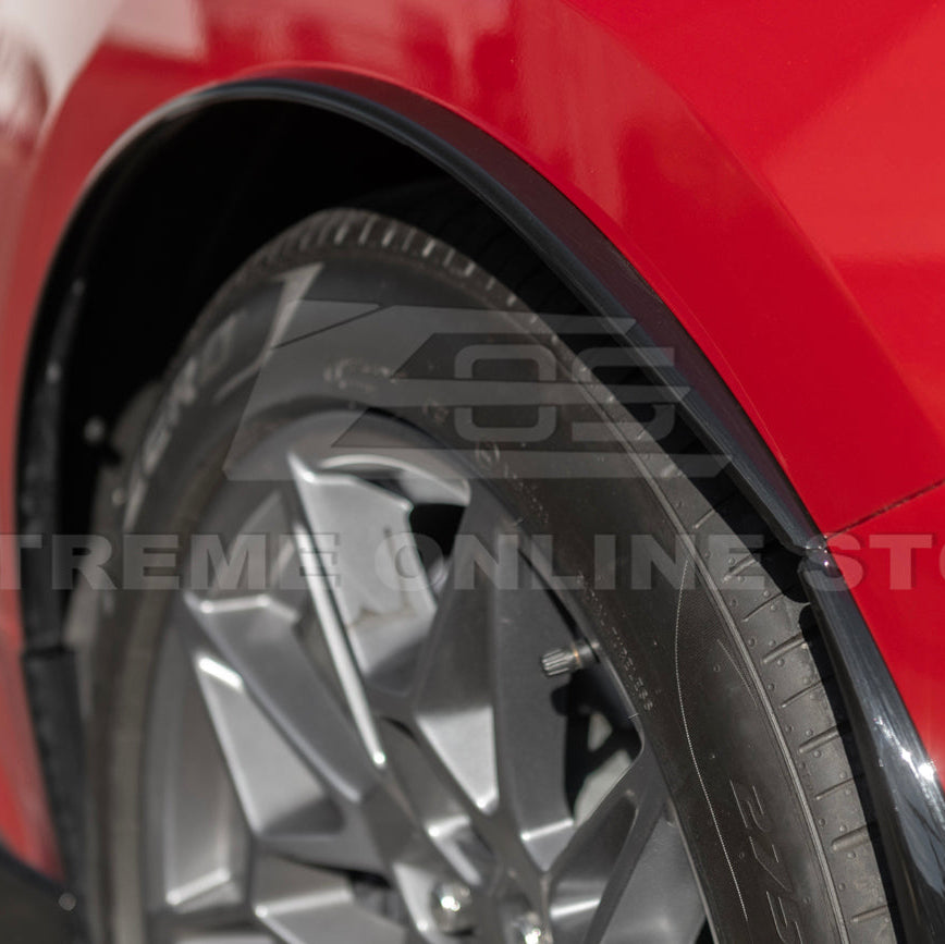 2024-Up Ford Mustang S650 DRY CARBON FIBER Rear Quarter Fender Flare Extension