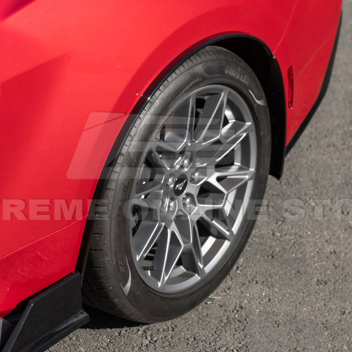 2024-Up Ford Mustang S650 DRY CARBON FIBER Rear Quarter Fender Flare Extension