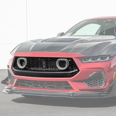 2024-Up Ford Mustang GTV Style Front Upper Grille LED Air Intakes