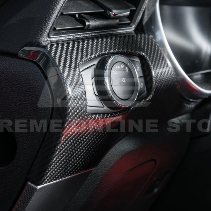 2015-23 Ford Mustang 3 AC DRY CARBON FIBER Dashboard Panel Trim