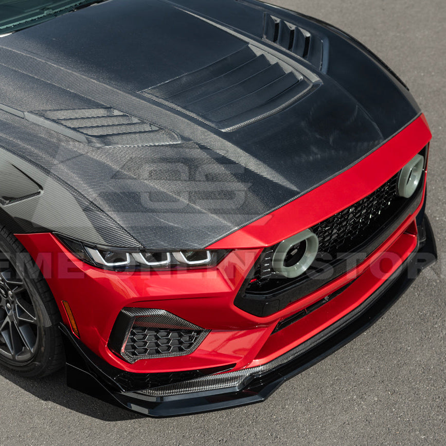 2024-Up Ford Mustang GTV Style Front Upper Grille LED Air Intakes