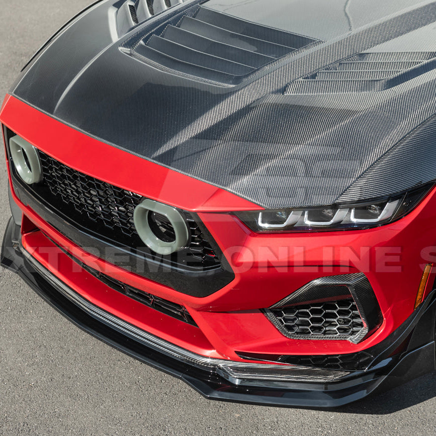 2024-Up Ford Mustang S650 GTV Style Add-On Front Lip Splitter