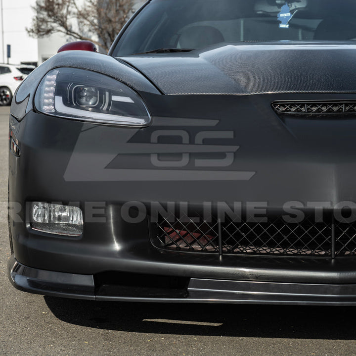 2005-13 Corvette C6 | ZR1 Style Primed Full Front Bumper Cover Lip