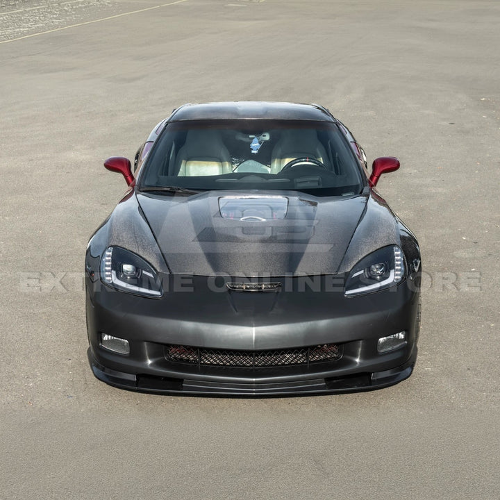 2005-13 Corvette C6 | ZR1 Style Primed Full Front Bumper Cover Lip