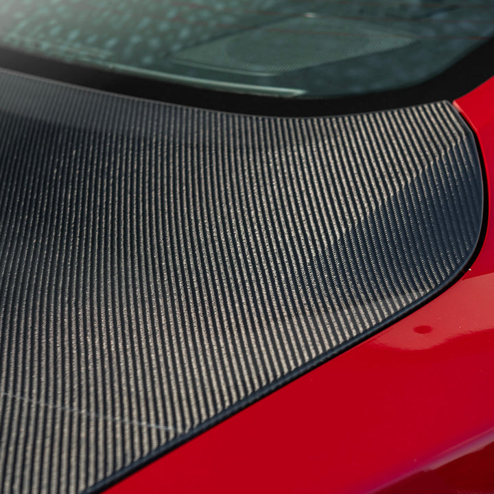 2024-Up Ford Mustang S650 | Super Snake Style Carbon Fiber Rear Trunk Lid with Integrated Spoiler