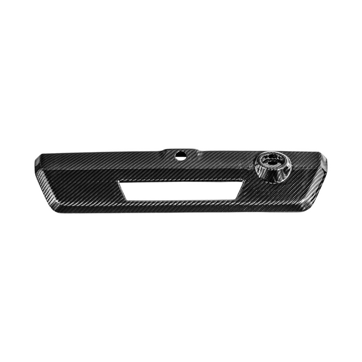 2021-Up Ford F-150 &amp; F-150 Lightning Dry Carbon Fiber Tailgate Handle Cover Overlay