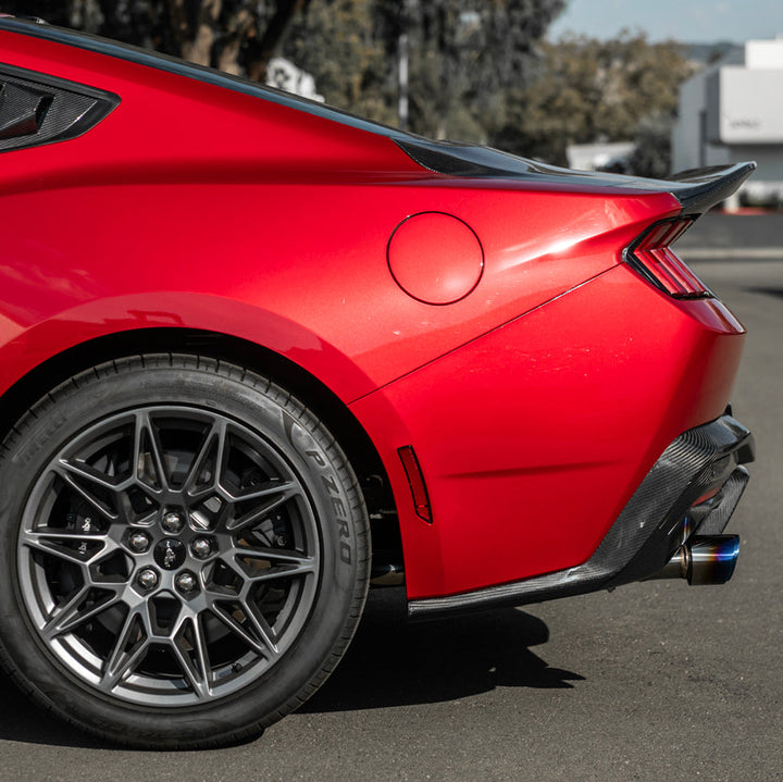 2024-Up Ford Mustang S650 | Super Snake Style Carbon Fiber Rear Trunk Lid with Integrated Spoiler