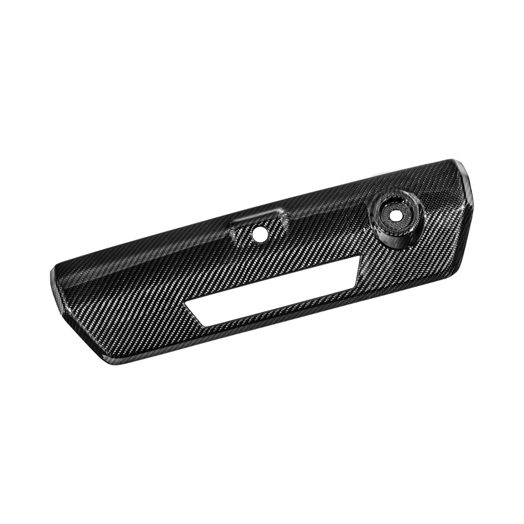 2021-Up Ford F-150 &amp; F-150 Lightning Dry Carbon Fiber Tailgate Handle Cover Overlay