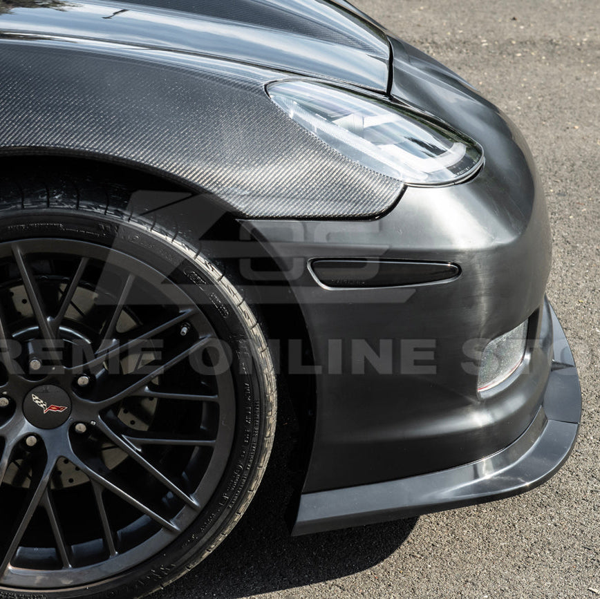 2005-13 Corvette C6 | ZR1 Style Primed Full Front Bumper Cover Lip
