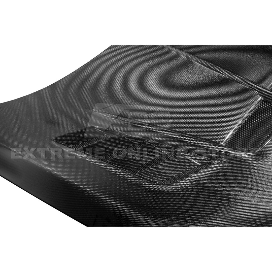2022-Up Honda Civic | JDM Varis Style CARBON FIBER Front Vented Hood w/ Fender