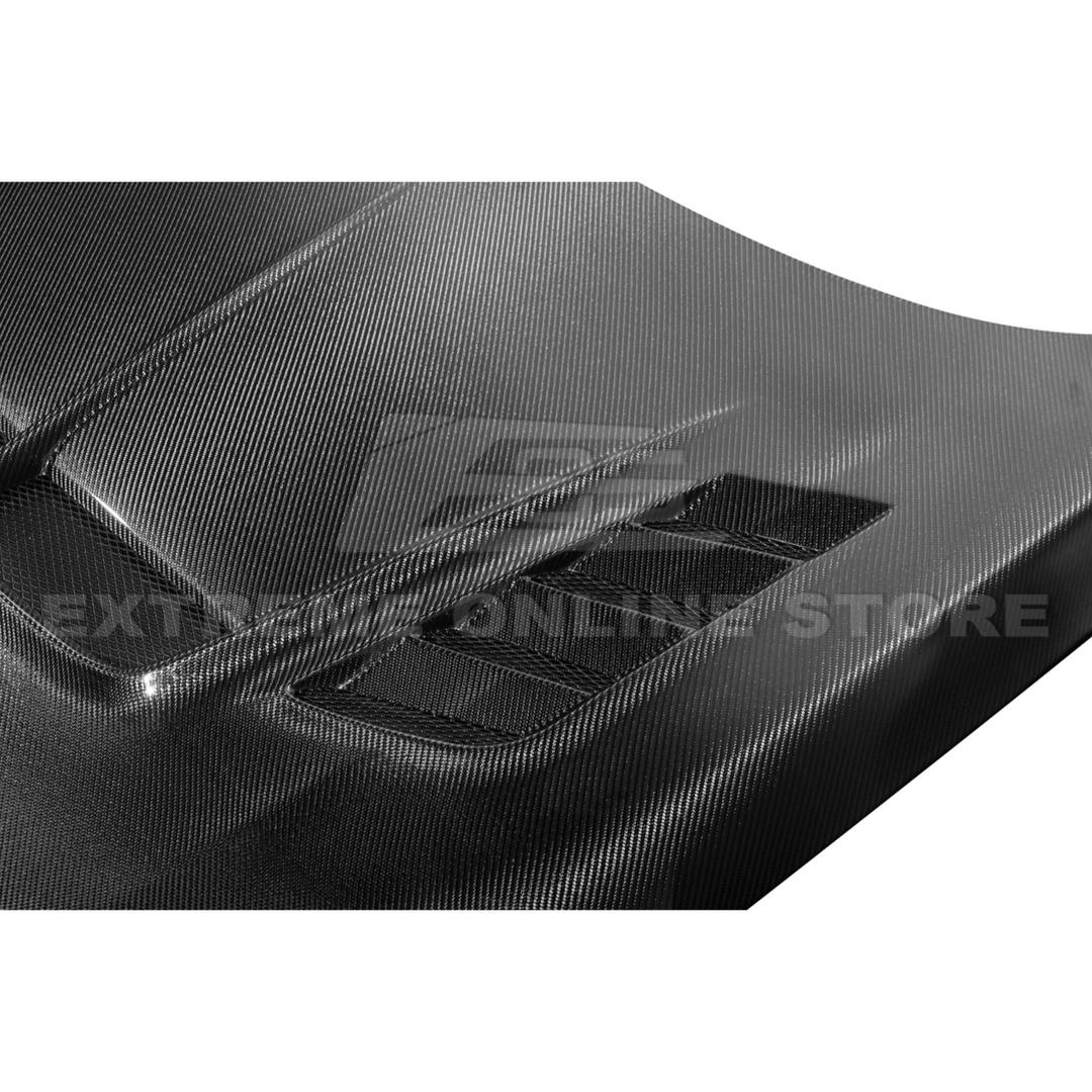 2022-Up Honda Civic | JDM Varis Style CARBON FIBER Front Vented Hood w/ Fender
