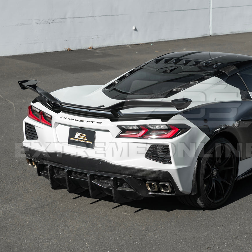 Corvette C8 Z06 Conversion Rear High Wing Spoiler | EOS