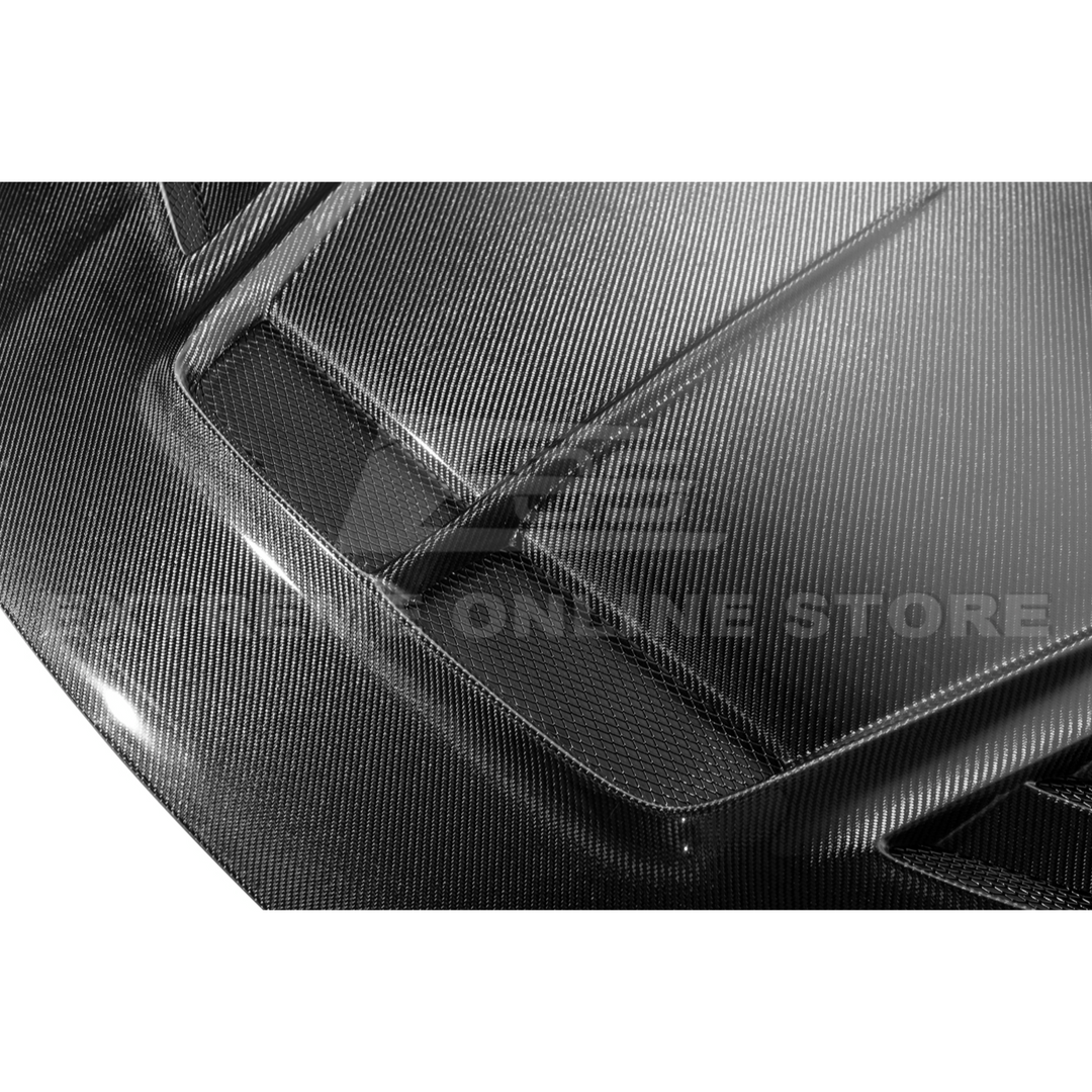2022-Up Honda Civic | JDM Varis Style CARBON FIBER Front Vented Hood w/ Fender