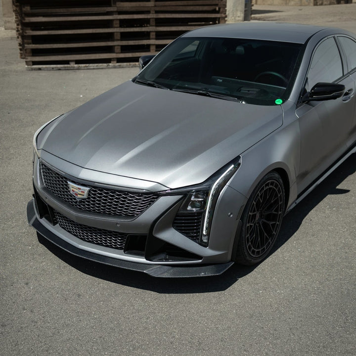 2025-Up Cadillac CT5-V Blackwing Carbon Fiber Factory Style Front Bumper Splitter Lip Replacement