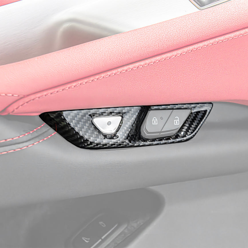 C8 Corvette Carbon Fiber Unlock/Lock Button Trim Cover | Next