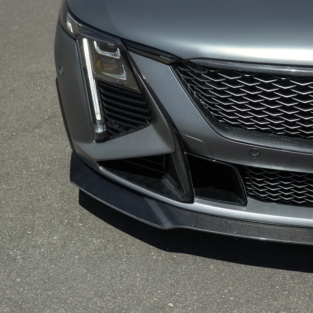 2025-Up Cadillac CT5-V Blackwing Carbon Fiber Factory Style Front Bumper Splitter Lip Replacement