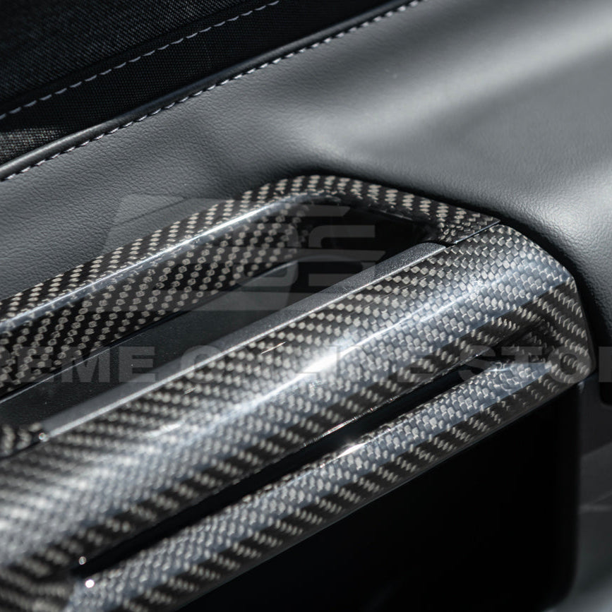 2015-up Ford Mustang DRY Carbon Fiber Side Door Glass Lifting Panel