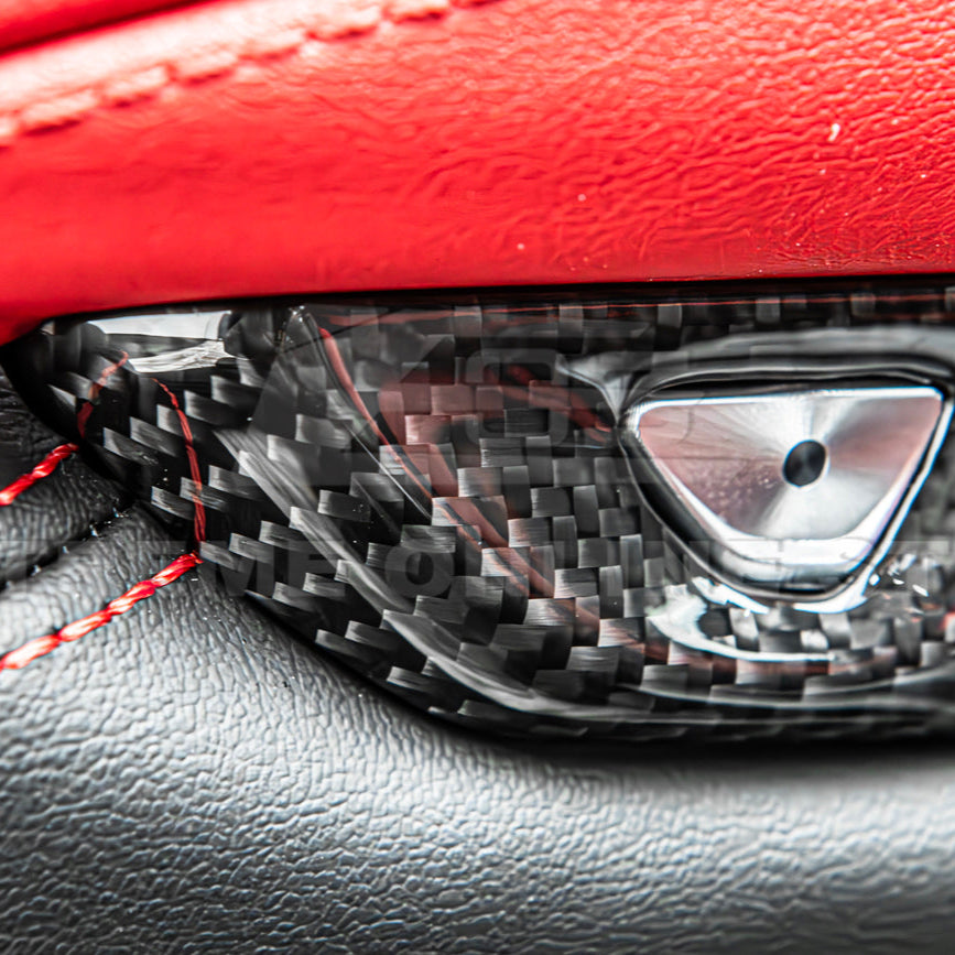 Corvette C8 DRY CARBON FIBER Door Control Button Cover