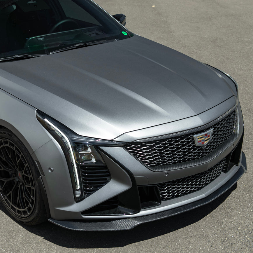 2025-Up Cadillac CT5-V Blackwing | Extended CARBON FIBER Front Lip Splitter