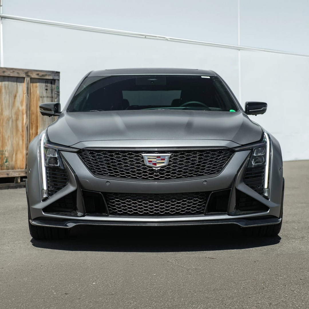 2025-Up Cadillac CT5-V Blackwing | Extended CARBON FIBER Front Lip Splitter