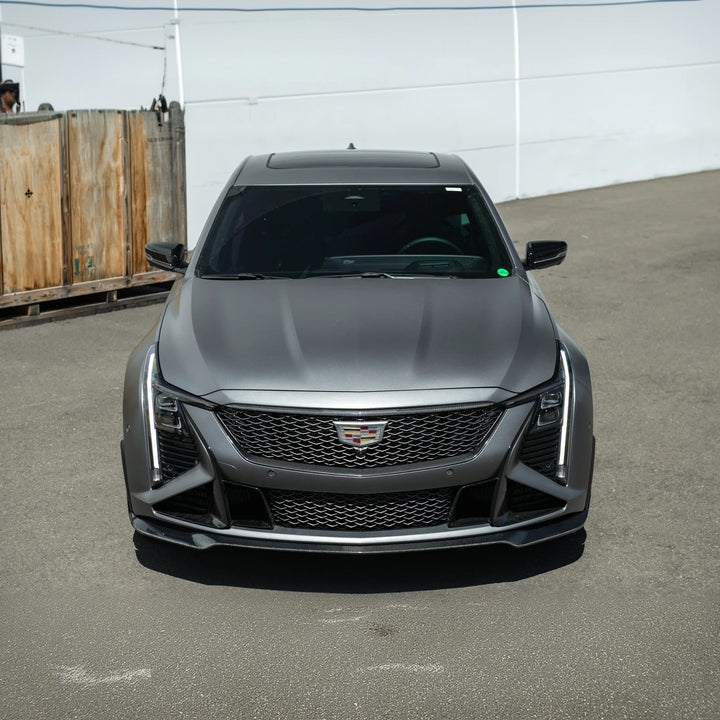 2025-Up Cadillac CT5-V Blackwing | Extended CARBON FIBER Front Lip Splitter