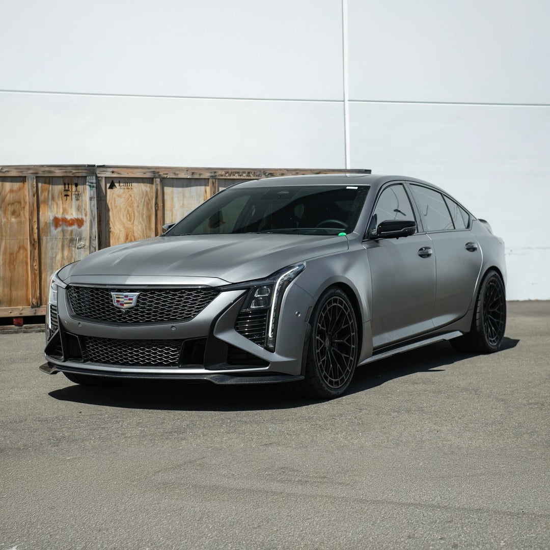 2025-Up Cadillac CT5-V Blackwing | Extended CARBON FIBER Front Lip Splitter