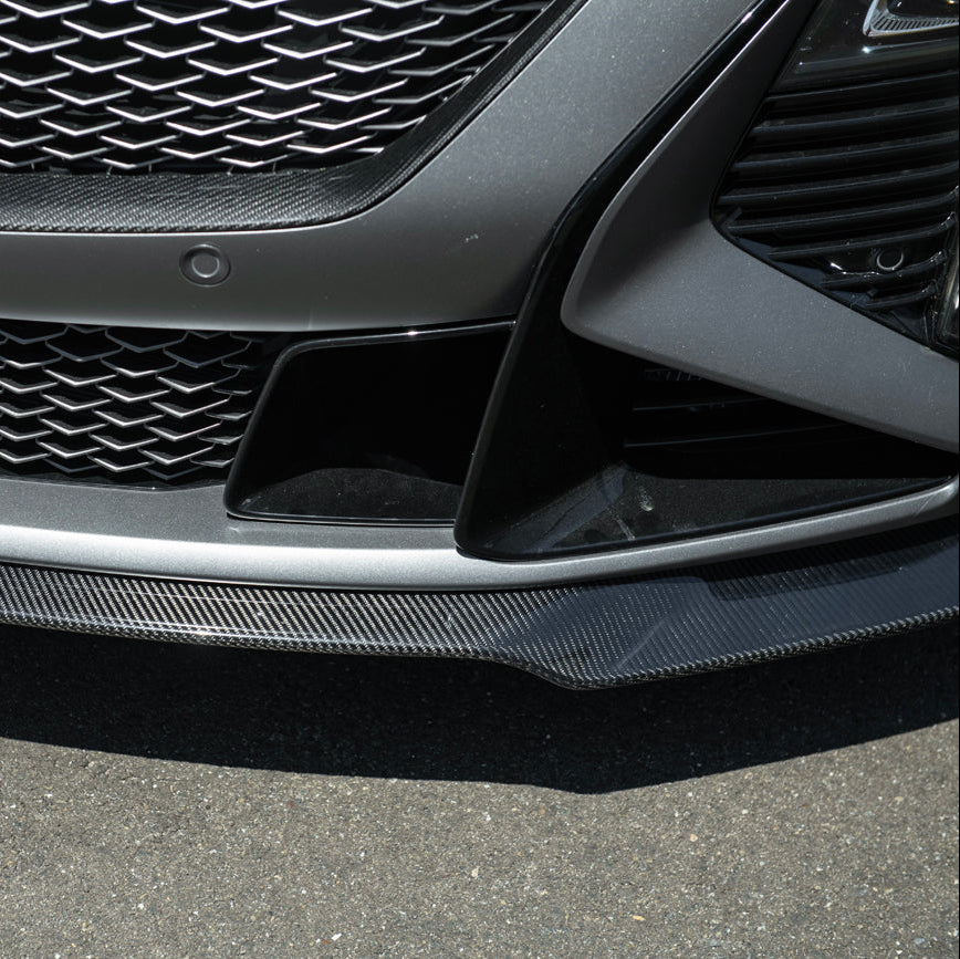 2025-Up Cadillac CT5-V Blackwing | Extended CARBON FIBER Front Lip Splitter