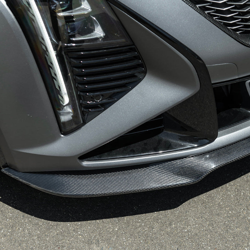 2025-Up Cadillac CT5-V Blackwing | Extended CARBON FIBER Front Lip Splitter
