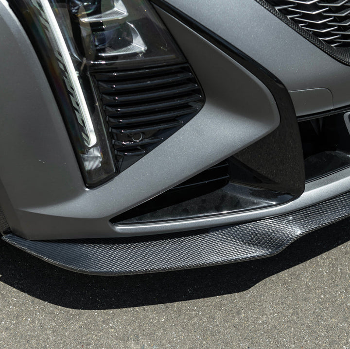 2025-Up Cadillac CT5-V Blackwing | Extended CARBON FIBER Front Lip Splitter