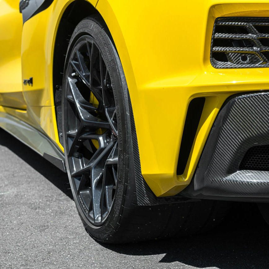 Corvette C8 Z06 Extended V2 Rear Mud Flaps Splash Guards