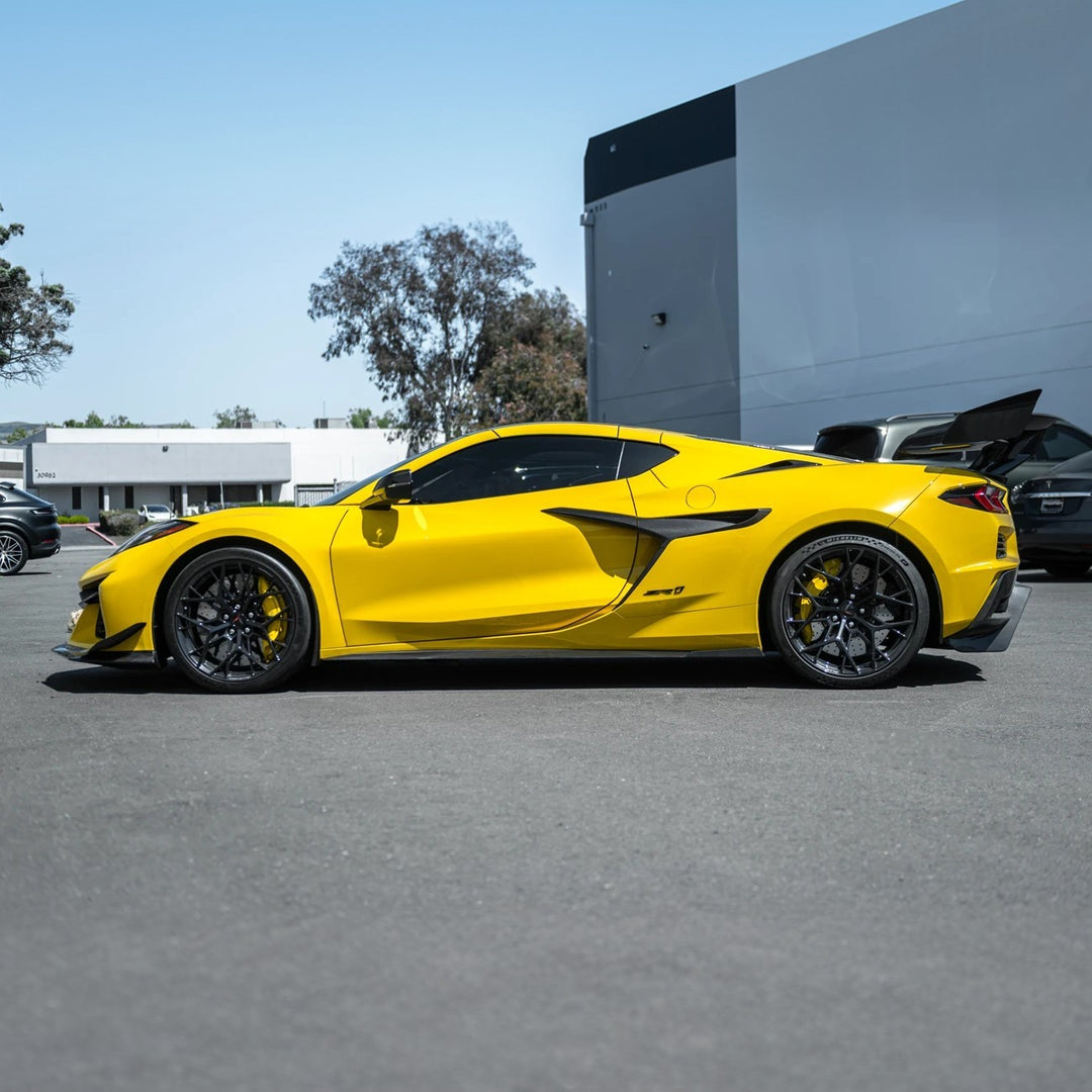 Corvette C8 Z06 XL Extended V2 Style Front Mud Flaps Guard