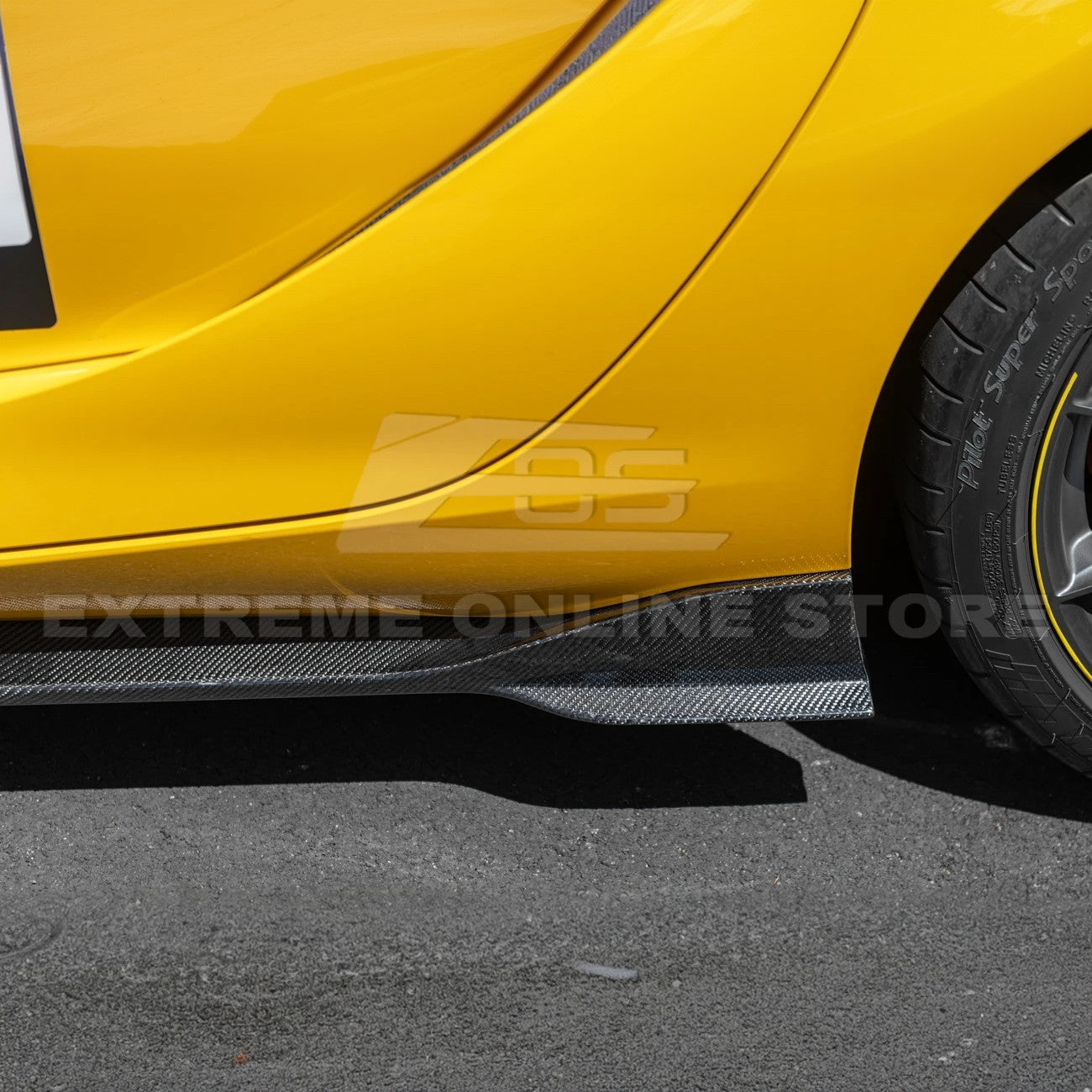 20-Up Toyota Supra A91 CF Front Lip & Side Skirts