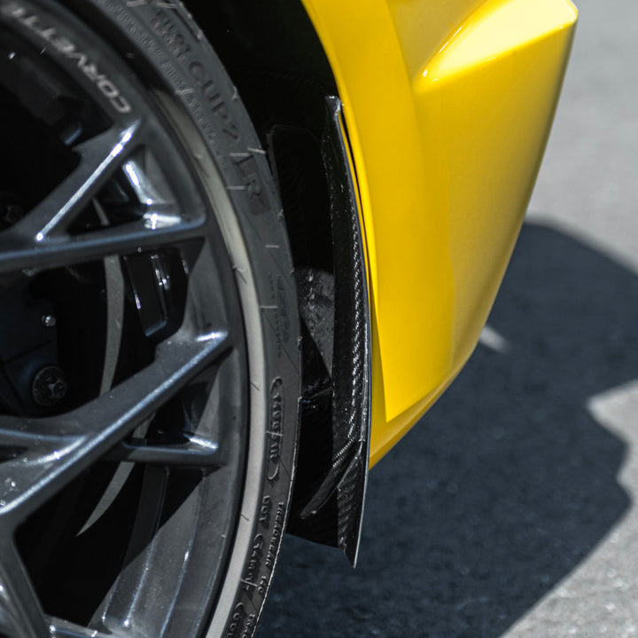 Corvette C8 Z06 Extended V2 Rear Mud Flaps Splash Guards