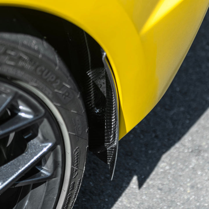 Corvette C8 Z06 Extended V2 Rear Mud Flaps Splash Guards