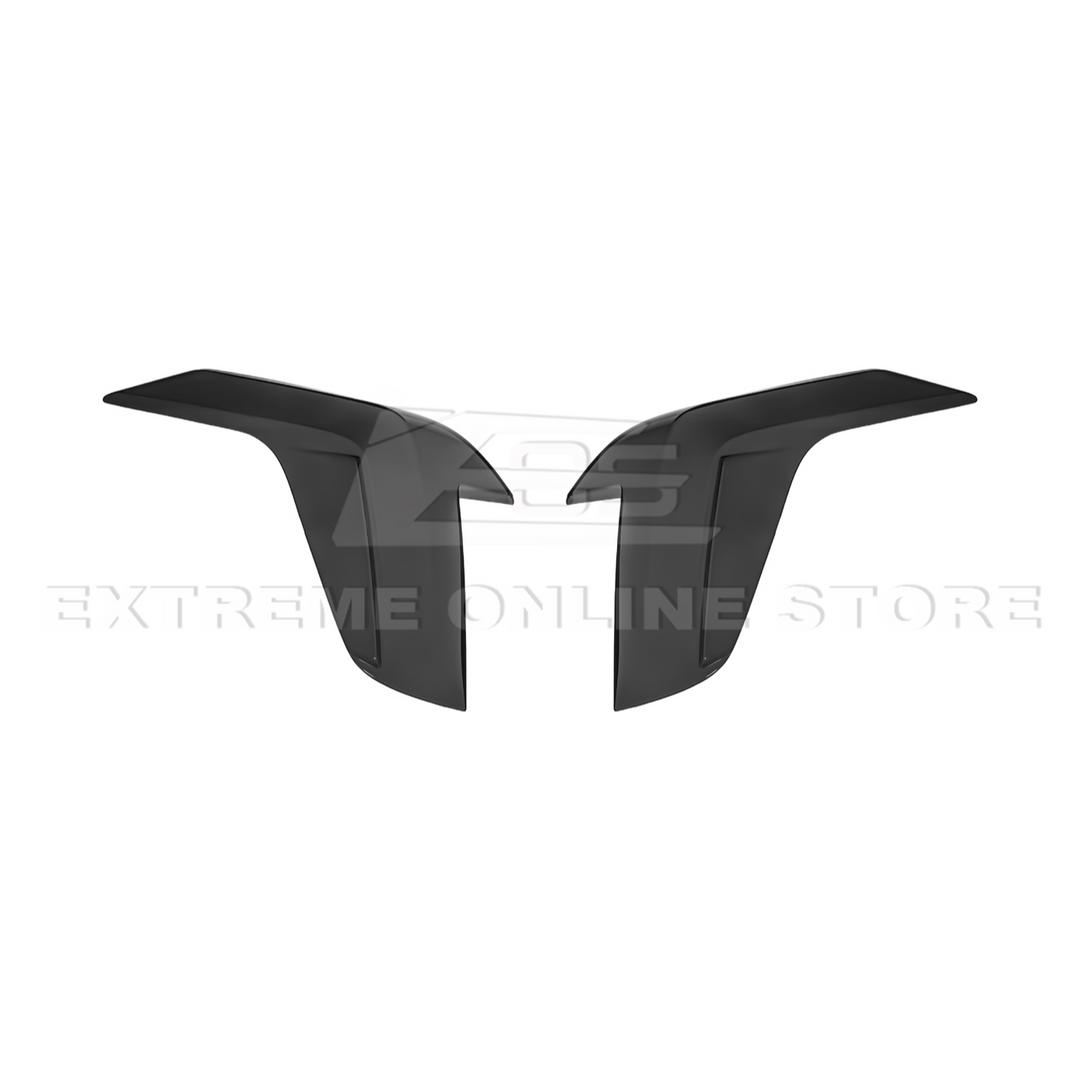 2020-Up Cadillac CT4 | SMOKE TINTED Rear Tail Light Trim Bezel Cover Pair