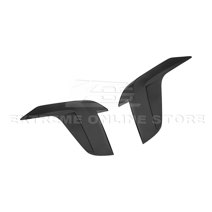 2020-Up Cadillac CT4 | SMOKE TINTED Rear Tail Light Trim Bezel Cover Pair