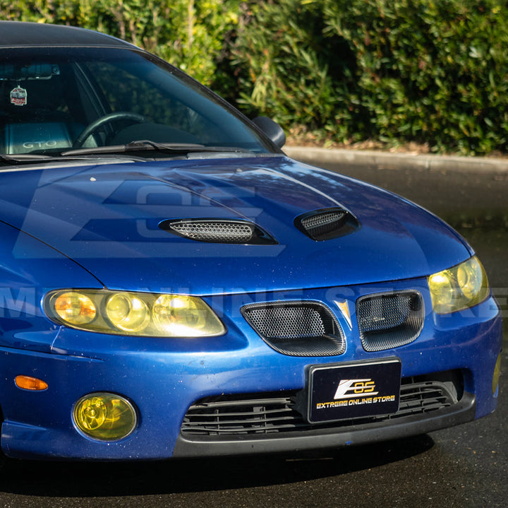 2004-06 Pontiac GTO Dry Carbon Fiber Replacement Front Mesh Grille Insert
