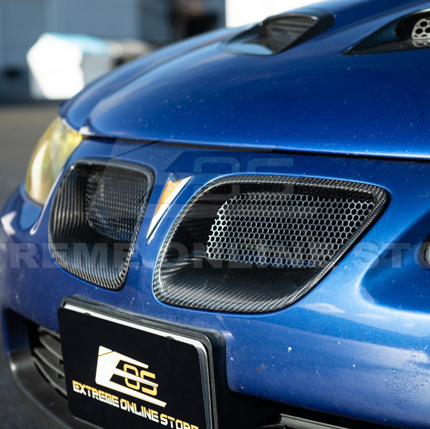 2004-06 Pontiac GTO Dry Carbon Fiber Replacement Front Mesh Grille Insert