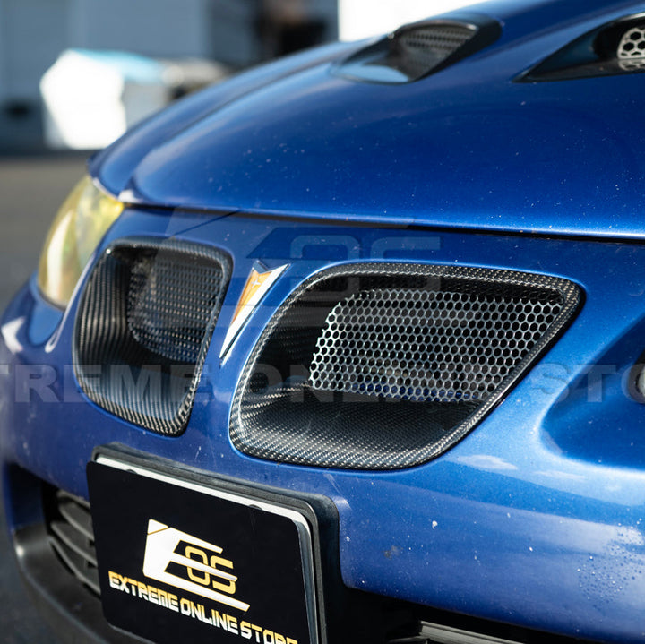 2004-06 Pontiac GTO Dry Carbon Fiber Replacement Front Mesh Grille Insert