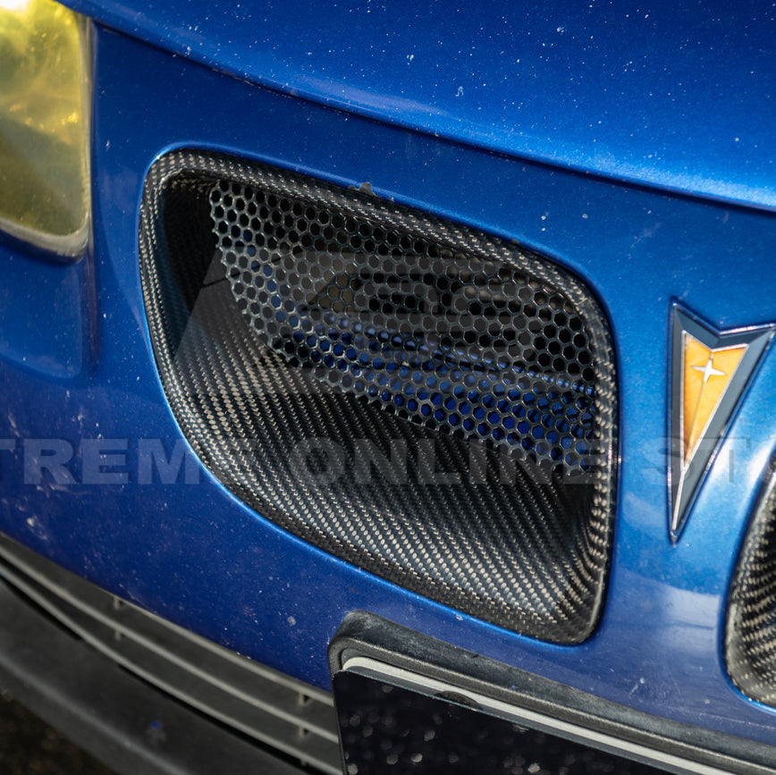 2004-06 Pontiac GTO Dry Carbon Fiber Replacement Front Mesh Grille Insert