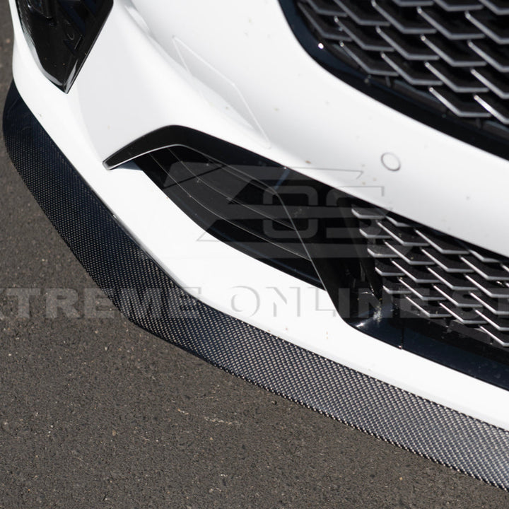 2020-Up Cadillac CT4-V Blackwing Front Lip Splitter &amp; Carnards