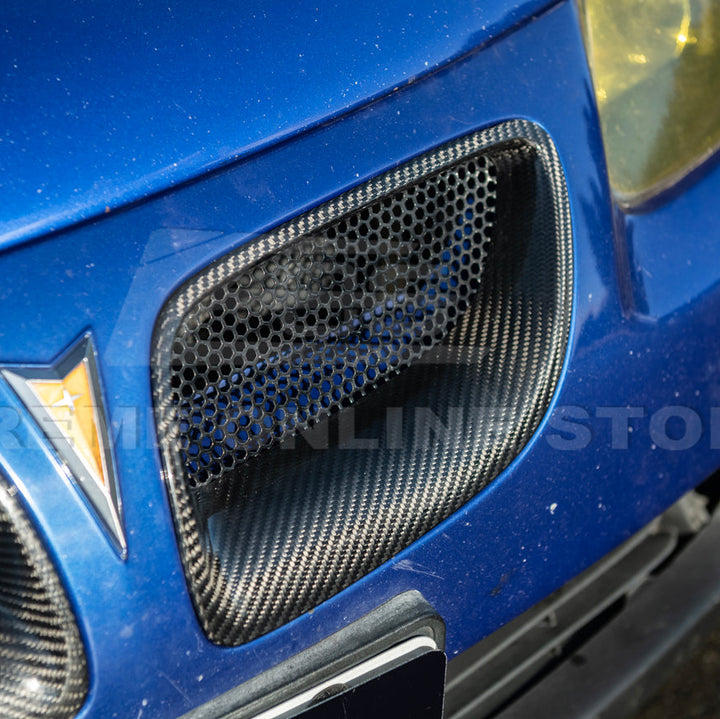 2004-06 Pontiac GTO Dry Carbon Fiber Replacement Front Mesh Grille Insert