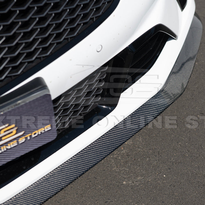2020-Up Cadillac CT4-V Blackwing Front Lip Splitter &amp; Carnards