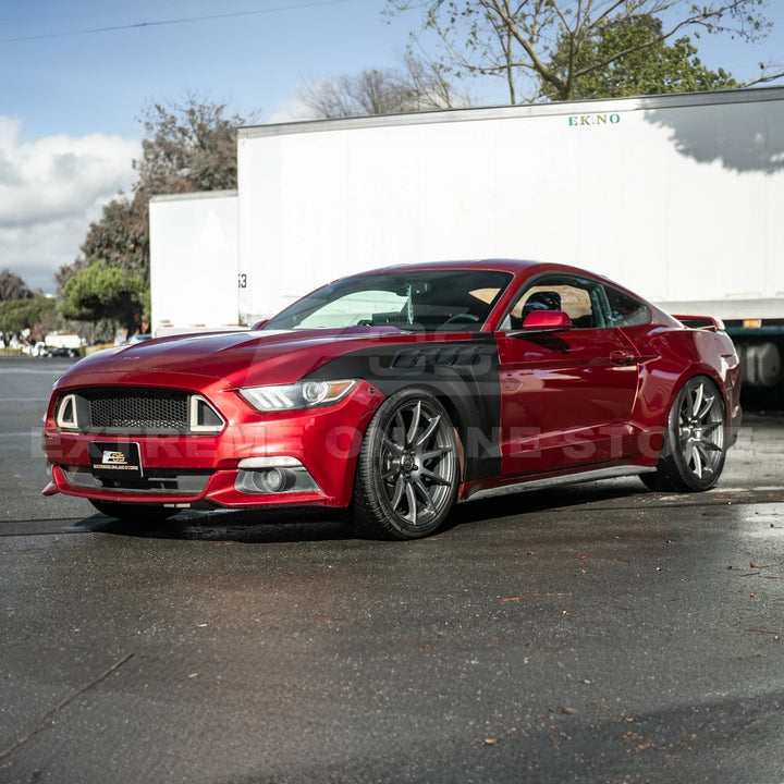 2015-17 Ford Mustang S550 | GTD Style Primed Black Front Side Vented Fenders