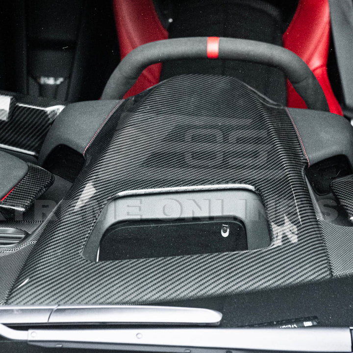 Corvette C8 DRY CARBOn FIBER Upper Dashboard Instrument Panel Cover