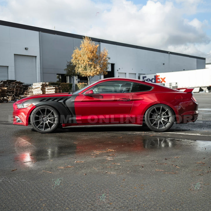 2015-17 Ford Mustang S550 | GTD Style Primed Black Front Side Vented Fenders