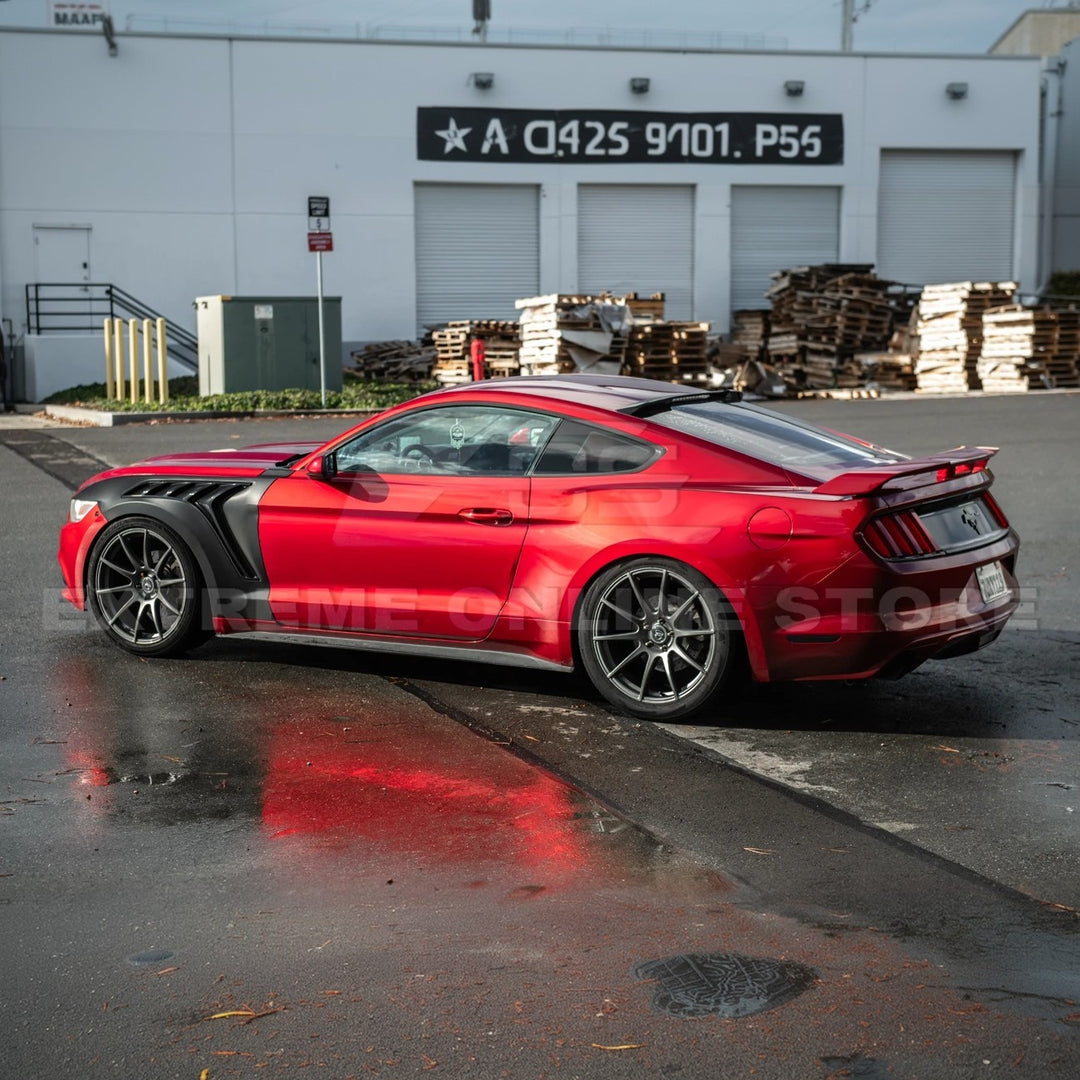 2015-17 Ford Mustang S550 | GTD Style Primed Black Front Side Vented Fenders